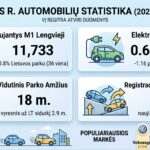 Šilalės rajono automobilių parkas 2026 metų I pusmetį